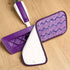 16.5 inch Microfiber Replacement Mop Pads Reusable - 3 Pack Flat Replacement Heads for Wet Or Dry Floor Cleaning Stripe Purple Pads...