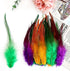 120pcs 5-7" Feathers for Crafts?Saddle Hackle Feather?Rooster Feathers Bulk for Wedding Home Party, Dream Catcher Supplies and DIY Crafts(MardiGra...