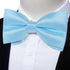 DiBanGu Mens Satin Pre-tied Bowtie Shiny Solid Bow Tie and Pocket Square Cufflinks Lapel Pin Set for Tuxedo Wedding Party...