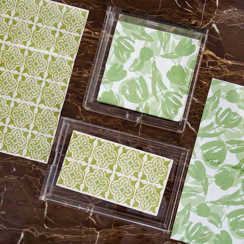 CY craft Acrylic Guest Towel Napkin Holder,Clear Bathroom Paper Hand Towels Storage Tray Modern Buffet Napkin Caddy,Fancy Flat Napkin Holders For ...