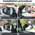 LivTee Blind Spot Mirror, Adjustable Mounted Blindspot Mirror HD Glass Wide Angle View, Side Rearview Mirror Universal, Black...