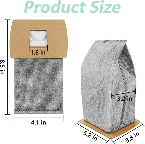 12 Pack Vacuum Bags Replacement for Oreck Handheld Vacuum Cleaner BB180, BB280, BB850, BB870, BB880, BB900, BB1000, BB1100, BB1200, MV160, CC1600,...