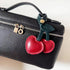 Cherry Bag Charm, Cute Cherry Charm for Purse Handbags Bag Accessories PU Cherry Key Charms...
