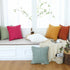Green Pillow Covers 18x18 inch with Pom-poms Set of 2 Corduroy Farmhouse Boho Accent Decorative Throw Pillow Covers for Couch Bed Sofa...