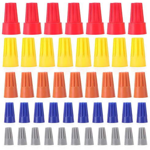 100pcs Electrical Wire Connectors with Spring Wire Caps Insulating Insert Twist Caps Wire Joint Nuts for Quick Connection...