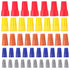 100pcs Electrical Wire Connectors with Spring Wire Caps Insulating Insert Twist Caps Wire Joint Nuts for Quick Connection...