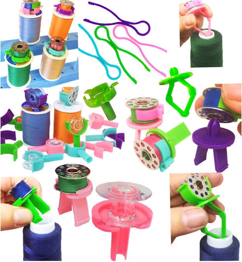 PeavyTailor 45 pcs Bobbin Holder Clips for Embroidery Quilting and Sewing Thread...