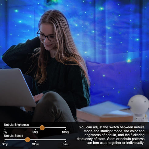 2024 Updated Astronaut Star Projector, Nebula Galaxy Projector Night Light, Remote Control and 360°Rotation Magnetic Head Nebula Lamp for Bedroom/...