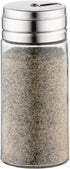 Fox Run 5167 Glass Spice Jar with Stainless Steel Shaker Lid, 6 Ounce, Clear Container for Seasonings, 1 Count (Pack of 1)...