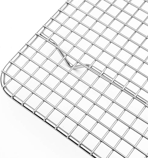 Last Confection Stainless Steel Baking & Cooling Rack - 8-1/2" x 12" (Fits Quarter Sheet Pan) - Cookie Baker's Oven Wire Rack...