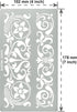 Aleks Melnyk No.355 Metal Stencil, Swirls, Ornaments, Flowers Vine, Patterns, Border, Small Stencil, 1 PC, Template for Wood Burning, Engraving, C...