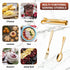 Cunhill 24 Pcs Charcuterie Accessories Mini Cocktail Tongs Small Serving Spoons and Appetizer Forks Stainless Steel Tongs Charcuterie Utensils for...