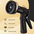 Metal Garden Hose Nozzle 9 Watering Patterns, Hose Sprayer Heavy Duty, Spray Nozzles For Garden Hose, Garden Hose Nozzle Sprayer Anti-Slip, High P...