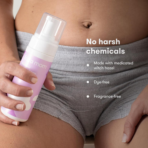 Frida Mom Witch Hazel Perineal Healing Foam for Postpartum Care, Cooling Pain Relief and Hemorrhoid Treatment, 5 Fl Oz...