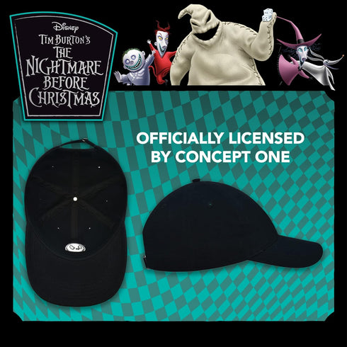Disney The Nightmare Before Christmas Dad Hat, Jack Skellington Cotton Adult Baseball Cap with Curved Brim, Black, One Size...