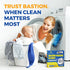 Bastion Washing Machine Cleaner, Deodorizer, & Descaler 6-Pack - Active Deep Cleaning Tablets For HE Front Loader & Top Load Washer, Septic Safe E...