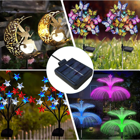 Solar Lantern Light Replacement Top ,LED Solar Panel Lantern Lid Lights Replacement Part for Outdoor Flower DIY Solar Flower Lights Garden Patio D...
