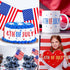 4 Pieces 4th of July Stencil 4th of July patriotic Template Reusable Plastic 4th of July Independence Day Stencil Set for Painting on Wood Wall Do...