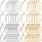 Earrings Finding 96pcs, Earring Hoops for Jewelry Making, Hypoallergenic Alloy Round Earring Hoops Earring Making Supplies for DIY Craft...