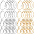 Earrings Finding 96pcs, Earring Hoops for Jewelry Making, Hypoallergenic Alloy Round Earring Hoops Earring Making Supplies for DIY Craft...