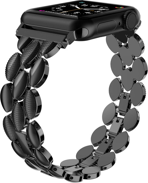 Moolia Elegant Metal Strap Compatible with Apple Watch Band 38mm 40mm 41mm 42mm Metal Fashion Women Replacement Strap Bracelet for iWatch Series 1...