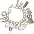 GUESS "Basic Mixed Metal Logo Charm Toggle Charm Bracelet...