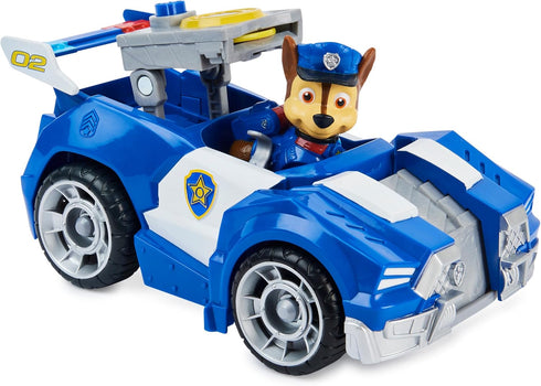 Paw Patrol, Chase’s Deluxe Movie Transforming Toy Car with Collectible Action Figure, Kids Toys for Ages 3 and up...