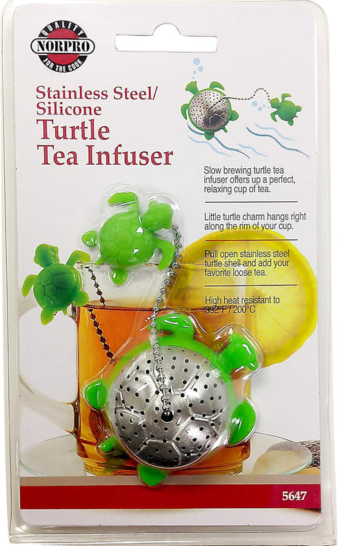 Norpro NOR-5647 S/S Turtle Tea Infuser , Green , 2" x 2" x 1.25"...