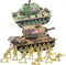 1:72 US Army Tank ? Army Men Toys Playset, includes 2pc US Tank-7 Models with 10pc Toy Soldiers, Desert Tan and Olive Drab Green, Perfect Military...