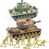 1:72 US Army Tank ? Army Men Toys Playset, includes 2pc US Tank-7 Models with 10pc Toy Soldiers, Desert Tan and Olive Drab Green, Perfect Military...