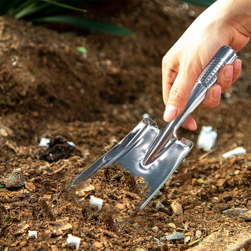 Garden Shovel Trowel Hand Shovels, Stainless Steel Gardening Tools for Transplanting Weeding Moving and Smoothing Digging Planting (3)...