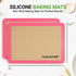 Nutrichef Silicone Baking Mats - 2 Non-stick Food-Grade Reusable Silicone Mats - Perfect for Half Baking Pans 16.5 x 11.6 IN - Oven-Safe Up to 480...