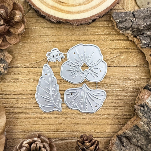 Layer Pansy Flower Metal Cutting Die for Scrapbooking - Durable, Cut Stencils for DIY Scrapbook Photo Album Flower Decorative Paper Card, Card Mak...
