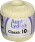 Aunt Lydia Crochet, Cotton Classic Size 10, Cream...