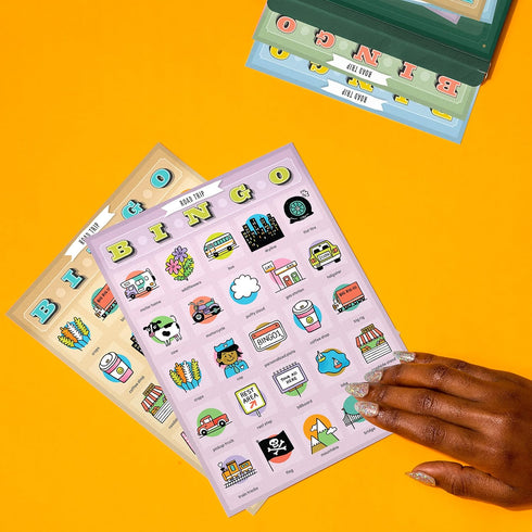 Knock Knock Roadtrip Bingo, 12 Reusable Cards for Road Trips...