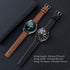 Galaxy Watch 3 45mm Bands 2 Pack, Compatible with Samsung Band, Width 22mm Leather, for Men Women Quick Release Smart Straps Unisex Size(Black+Bro...