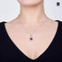 Amberta 925 Sterling Silver with Genuine Baltic Amber - Sun Pendant for Women - Various Stone Colors...