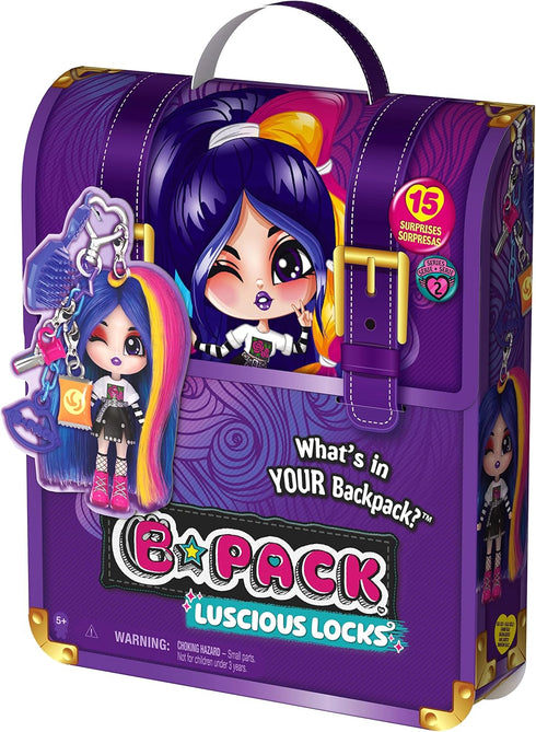 Luscious Locks Frank E-Girl Collectible Doll with Removable Hair Extension and Doll Accessories, 3.5-inch, Kids Toys for Girls Ages 5 and up...