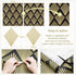 Black Geometric Wallpaper Peel and Stick Modern Contact Paper for cabinet Boho Black and Gold Wallpaper for bedroom Self Adhesive Removable Wallpa...