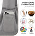 Dog Carrier Sling - Ultra Breathable Reversible Puppy Carrier Purse with Storage Pocket, Travel Safety Harness, Hand-Free Dog Sling Carrier for Ca...