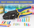 haisstronica 260PCS Heat Shrink Spade Connectors-Electrical Wire Connectors-Quick Disconnect Connectors -Female and Male Spade terminlas for Water...