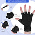 2 Pair Cut Resistant Half Finger Protection Gloves for Home Use...