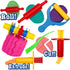 Tool Kit for Kids - Party Pack w/Animal Shapes - Includes 24 Colorful Cutters, Molds, & Accessories for Air Dry Clay & Dough...
