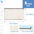 8 Pack Canvas Pencil Pouch, DIY Craft Zipper Bags Blank Makeup Bags Multifunctional Pouches Pencil Case for Cosmetic Toiletry Stationary (Beige, 8...
