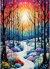 EOBROMD Landscape Diamond Art Painting Kits for Adults, 5D Forest Trail Diamond Art Painting Kits for Beginners, DIY Paint Picture with Full Drill...
