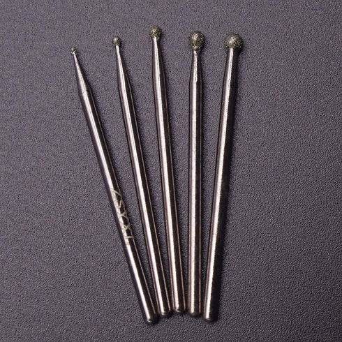 Wolfride 30Pcs Diamond Burr Set Diamond Drill Bit for Gemstone, Sea Shell, Glass, Ceramic, Metal...