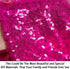 ShinyBeauty Fabric by The Yard Hot Pink 1 Yard Sequin Fabric Mesh Sequin Fabric Sequin Fabric by The Yard Sequin Material Fabric for Wedding Dress...