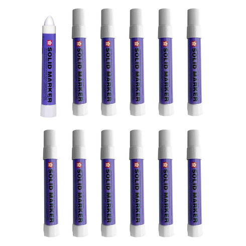 Sakura Solidified Paint Solid Marker, White (Box of 12),XSC-50...