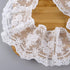 IDONGCAI Lace Trim Ribbon, Guipure White Lace Floral Delicate Crown Ribbon for Crafts Sewing and Bridal Wedding Dress Applique Decorations(3 inch ...