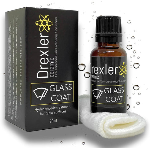 Glass Coating 20ml – Hydrophobic Ceramic Coat for Windshields & Windows | Water Repellent Protection for Glass Parts | Enhanced Visibility, Spotle...